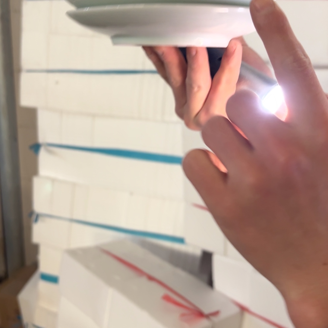 陶瓷6英寸影青吐骨碟4质微瑕