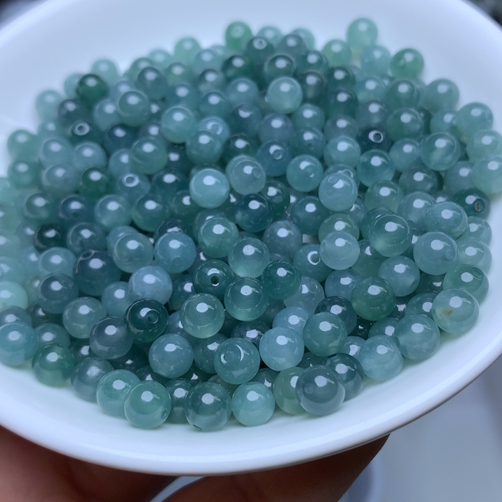 散珠翡翠卡5.7冰透蓝水33个单圈