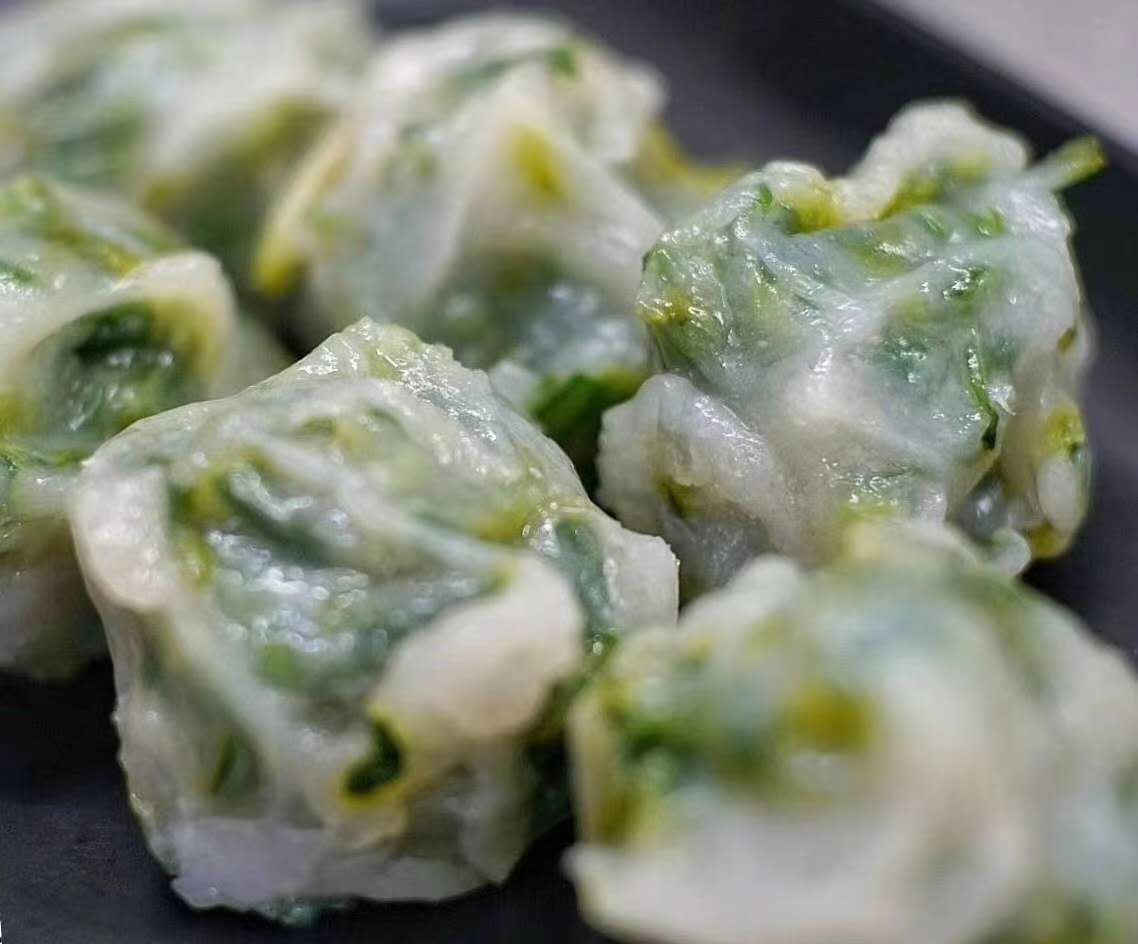 广东潮汕特色经典小吃手抓韭菜粿Q弹美味 满满都是小时候的味道