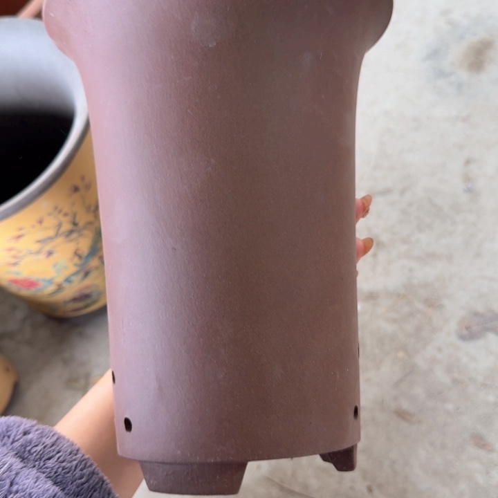 紫砂紫砂花盆17*23