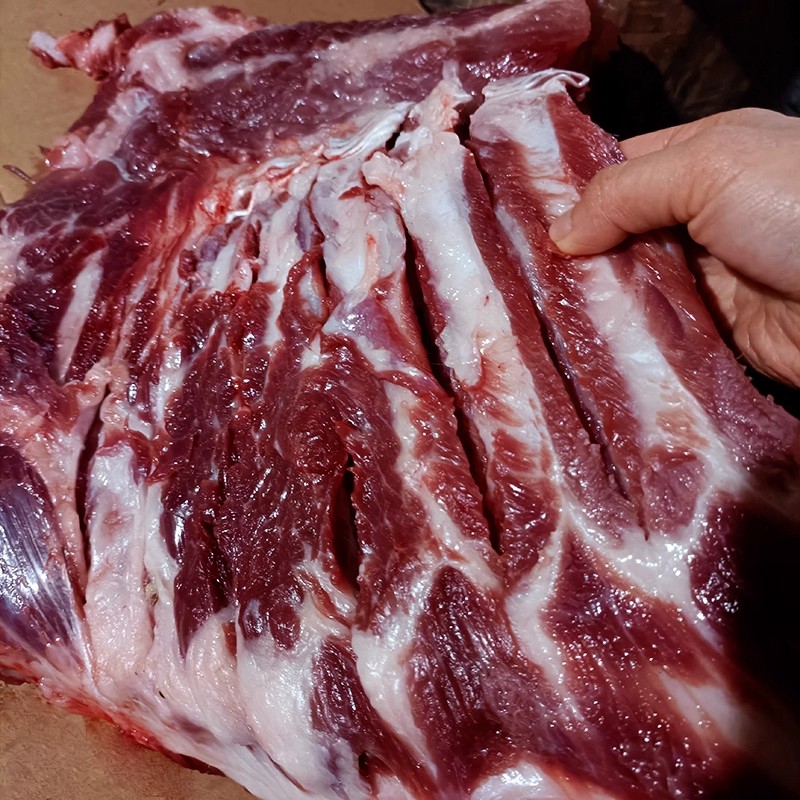 （精品中排 4斤）大吴山 纯粮食熟食喂养土黑猪 肋排