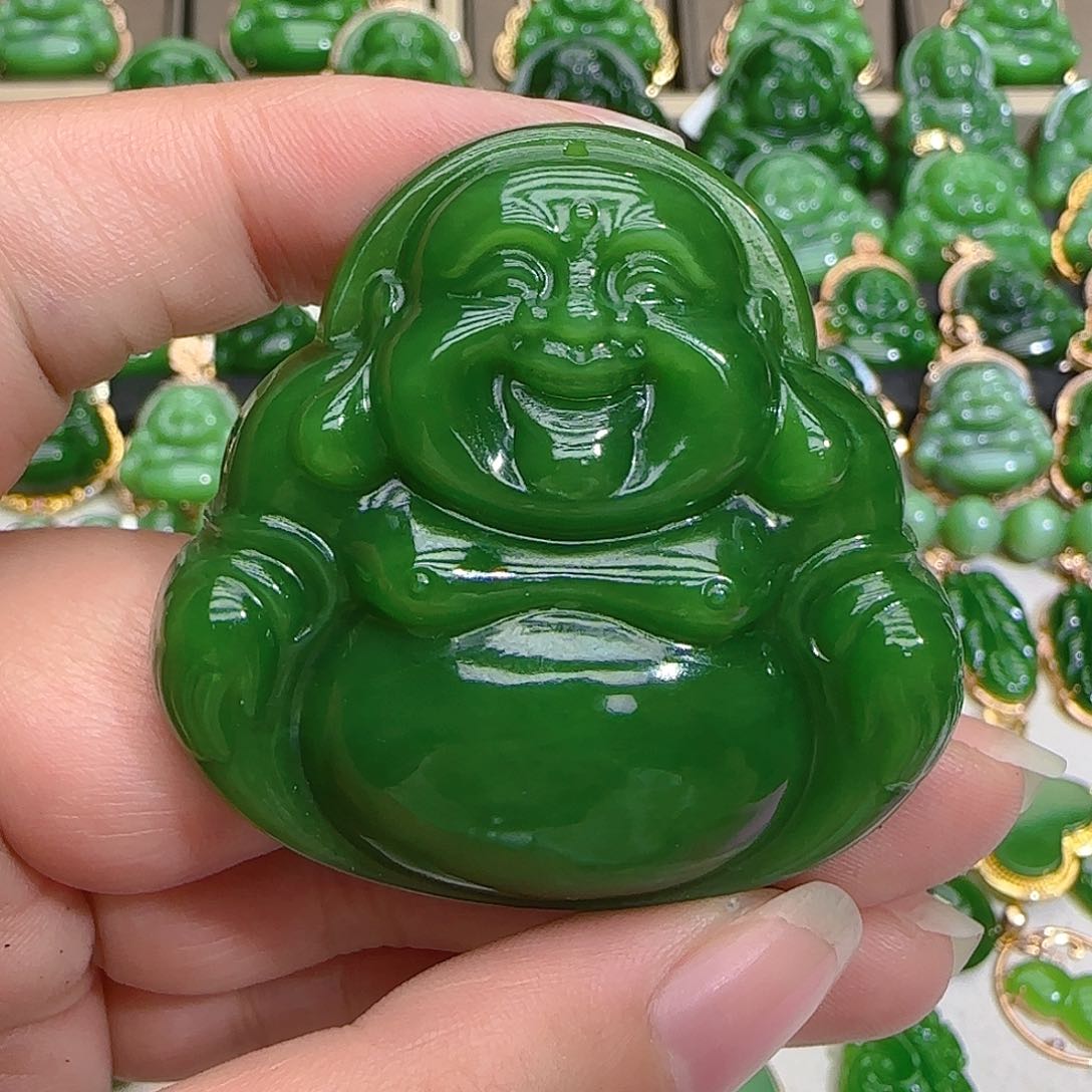 和田玉（碧玉）吊坠(不含链)未镶嵌