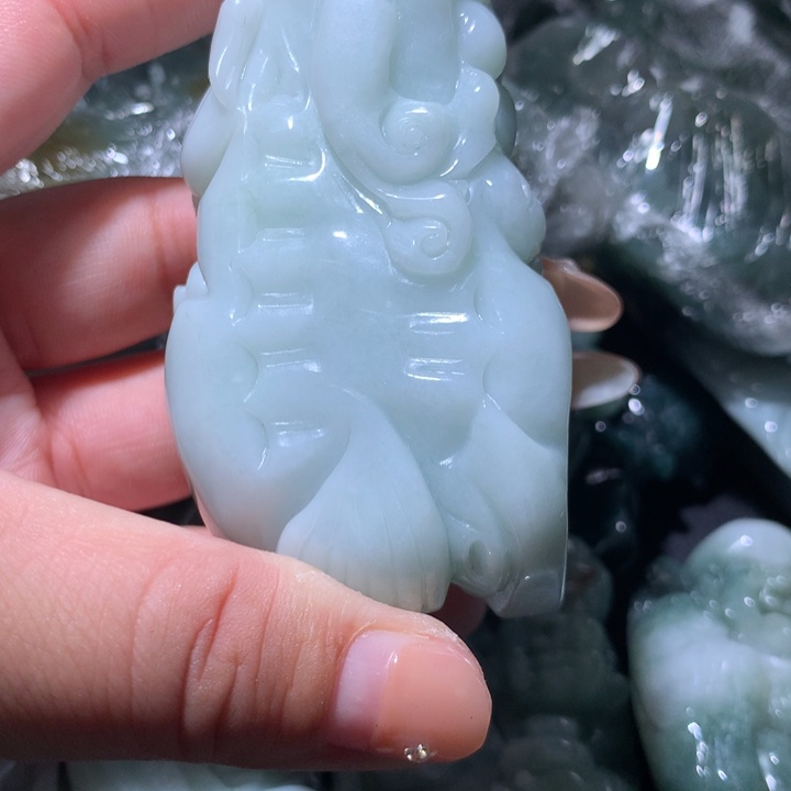 翡翠未镶嵌颈饰保真天然A貨翡翠