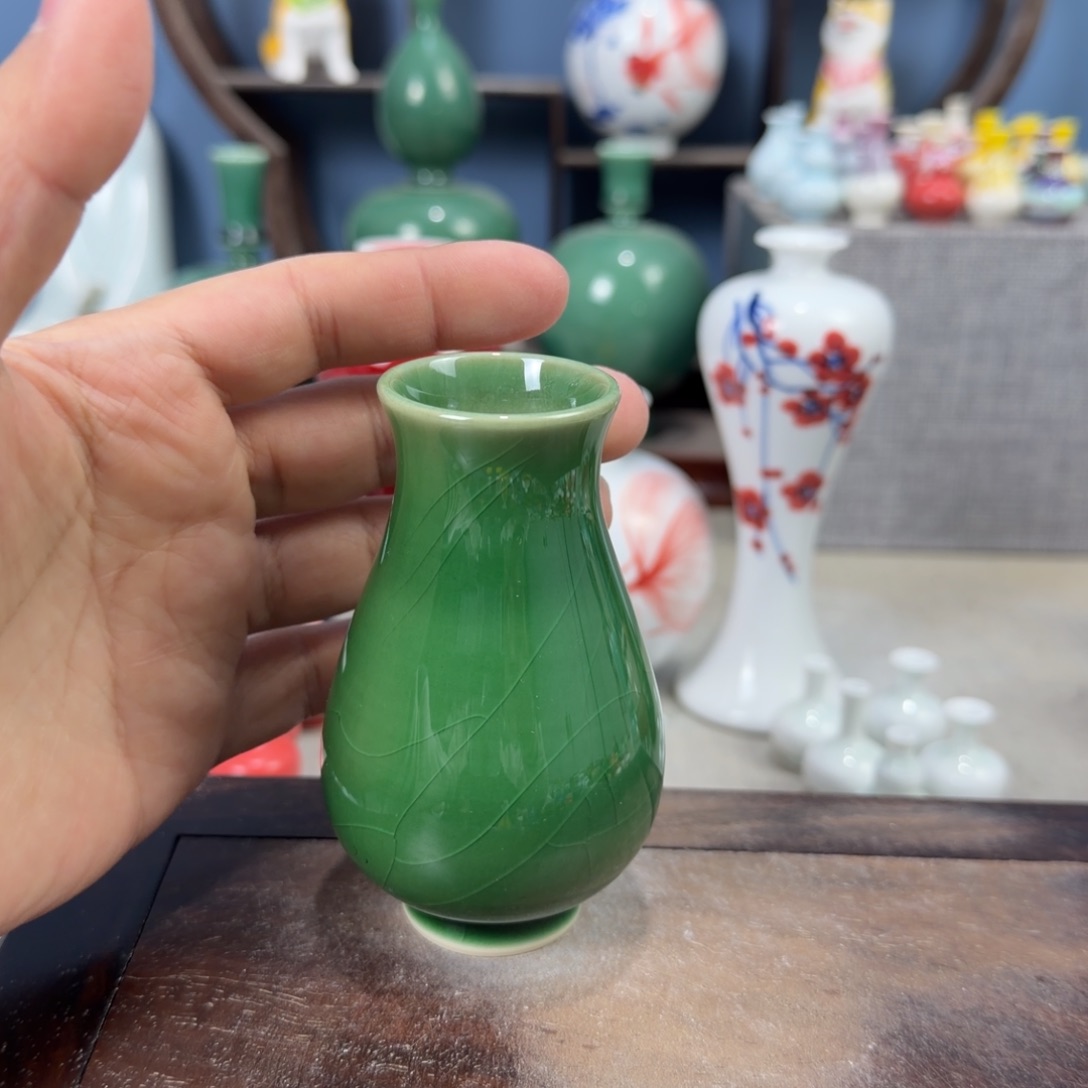 陶瓷手工小花器摆件