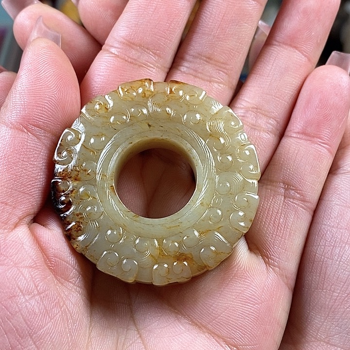 和田玉挂件未镶嵌平****3