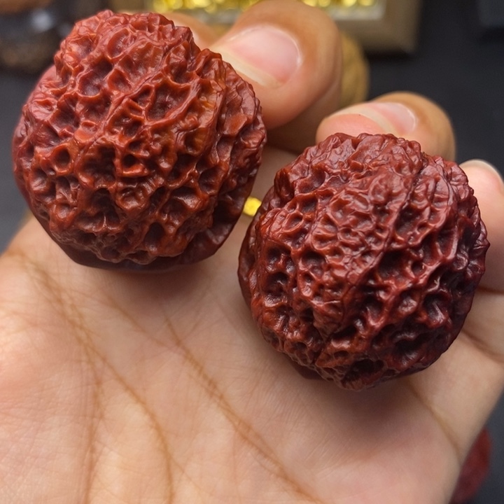 文玩核桃把件41尺火麒麟金蟾