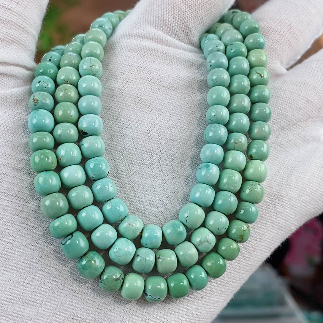 绿松石珠宝奇石未镶嵌6mm