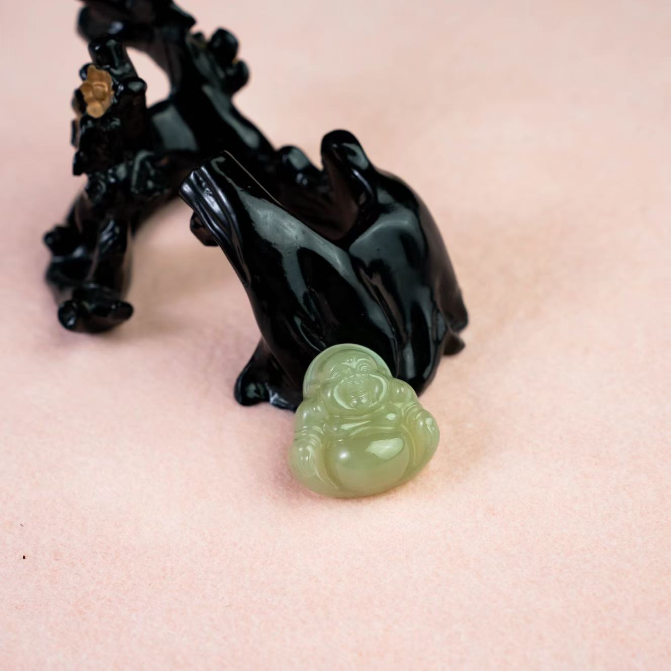 天然和田玉佛公（多样性发一）