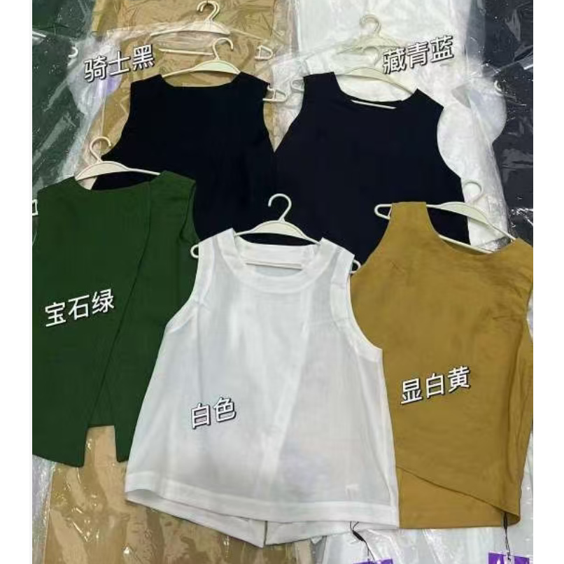 [666] 908/ Y-836/180 欧货夏季新款极简风纯色无袖百搭上衣