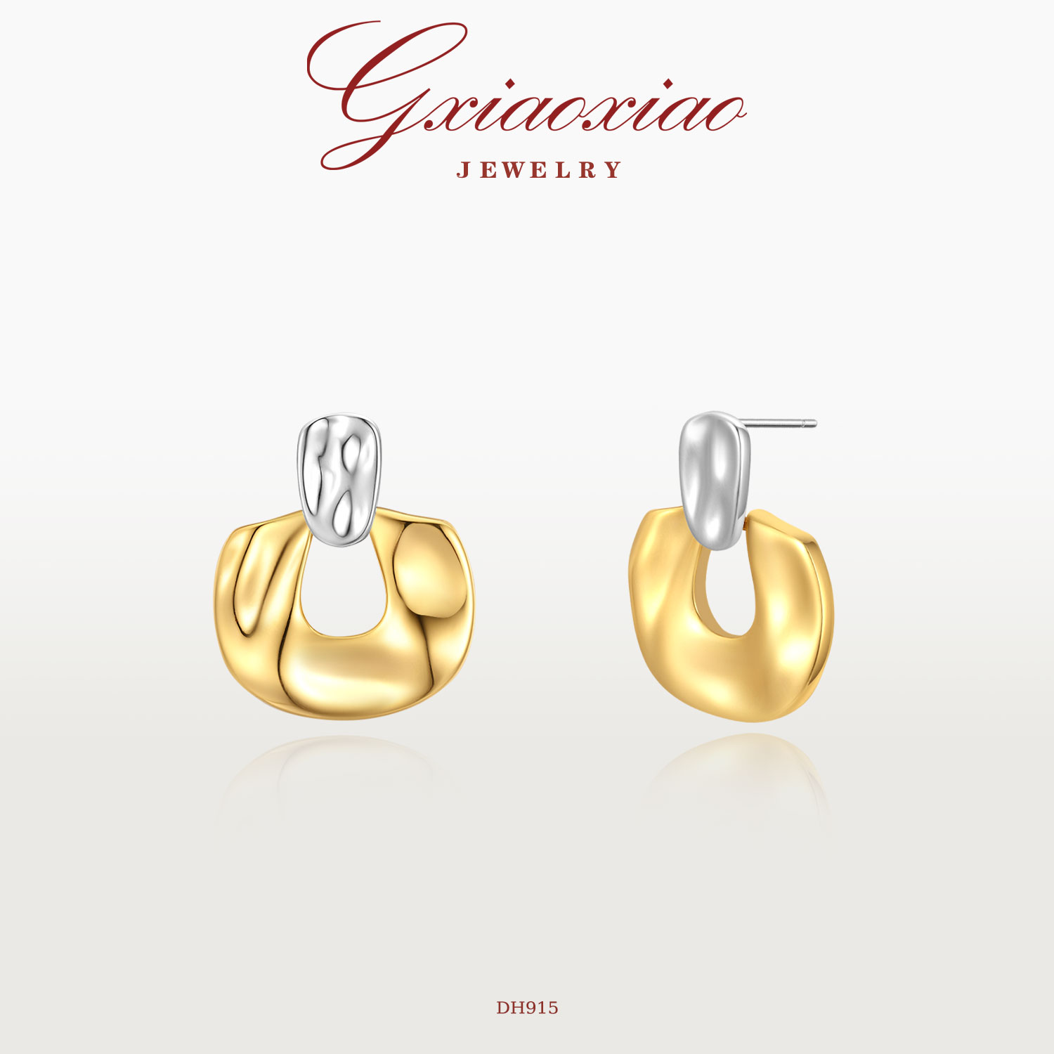 G XIAOXIAO 法式复古轻奢小众百搭耳环 DH915