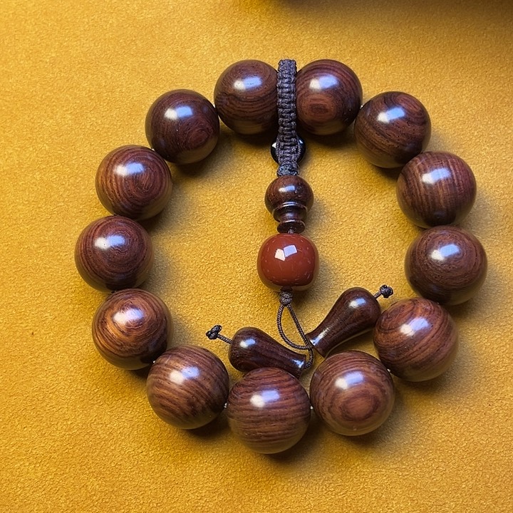 黄花梨/降香黄檀手串/手链1.8开门海老料