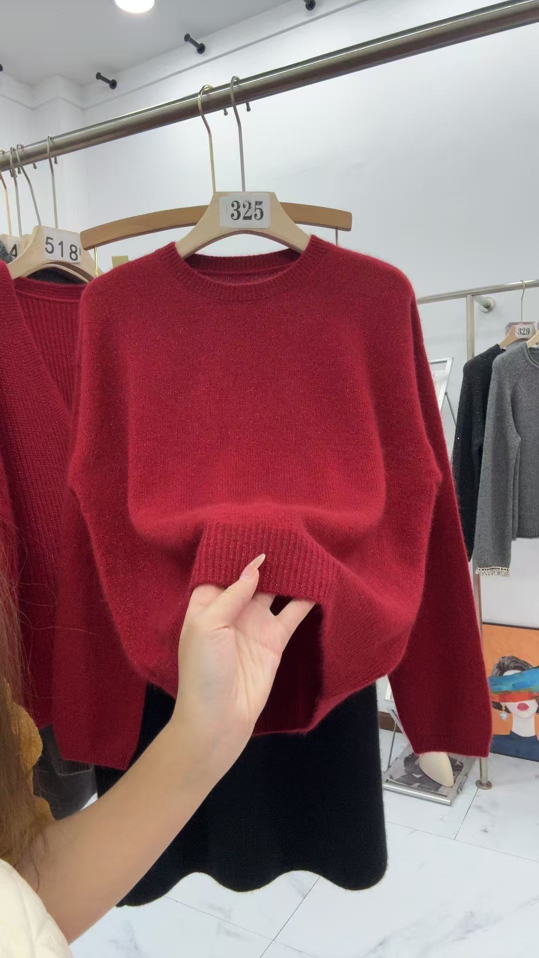 十七 简约宽松慵懒外穿时尚气质百搭长袖325