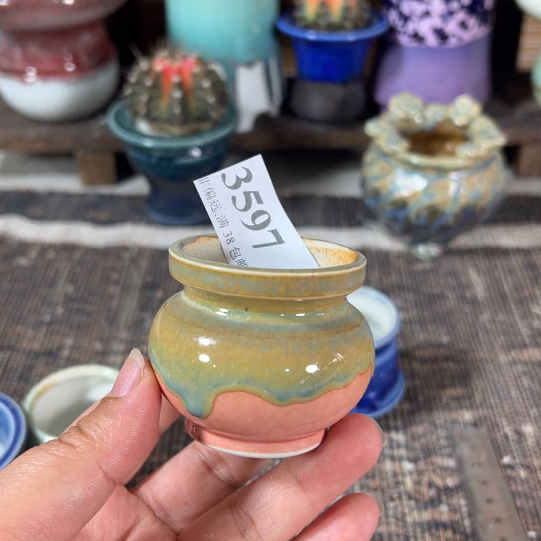 红陶景德镇手工花盆