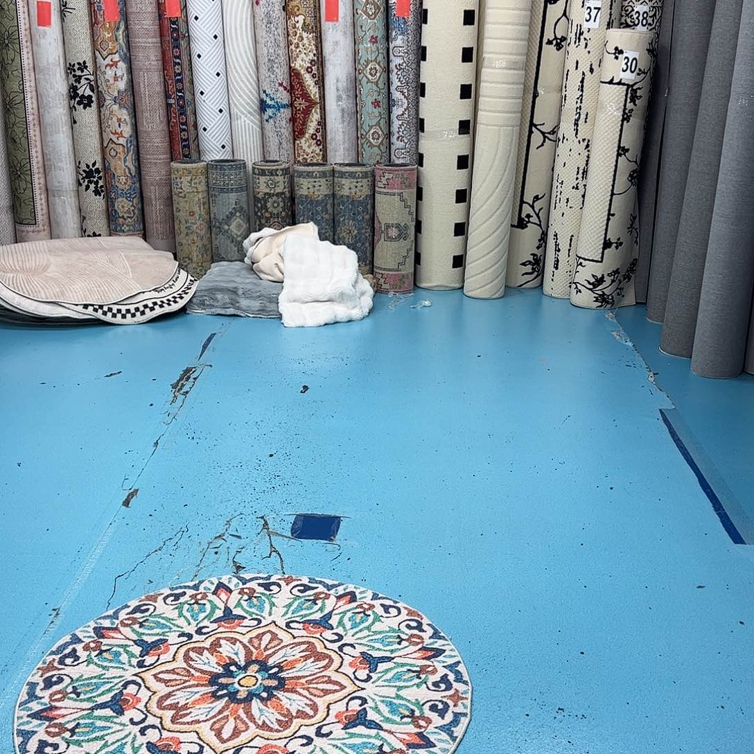 混纺加厚棉布底仿羊绒直径一米圆全新特价福利