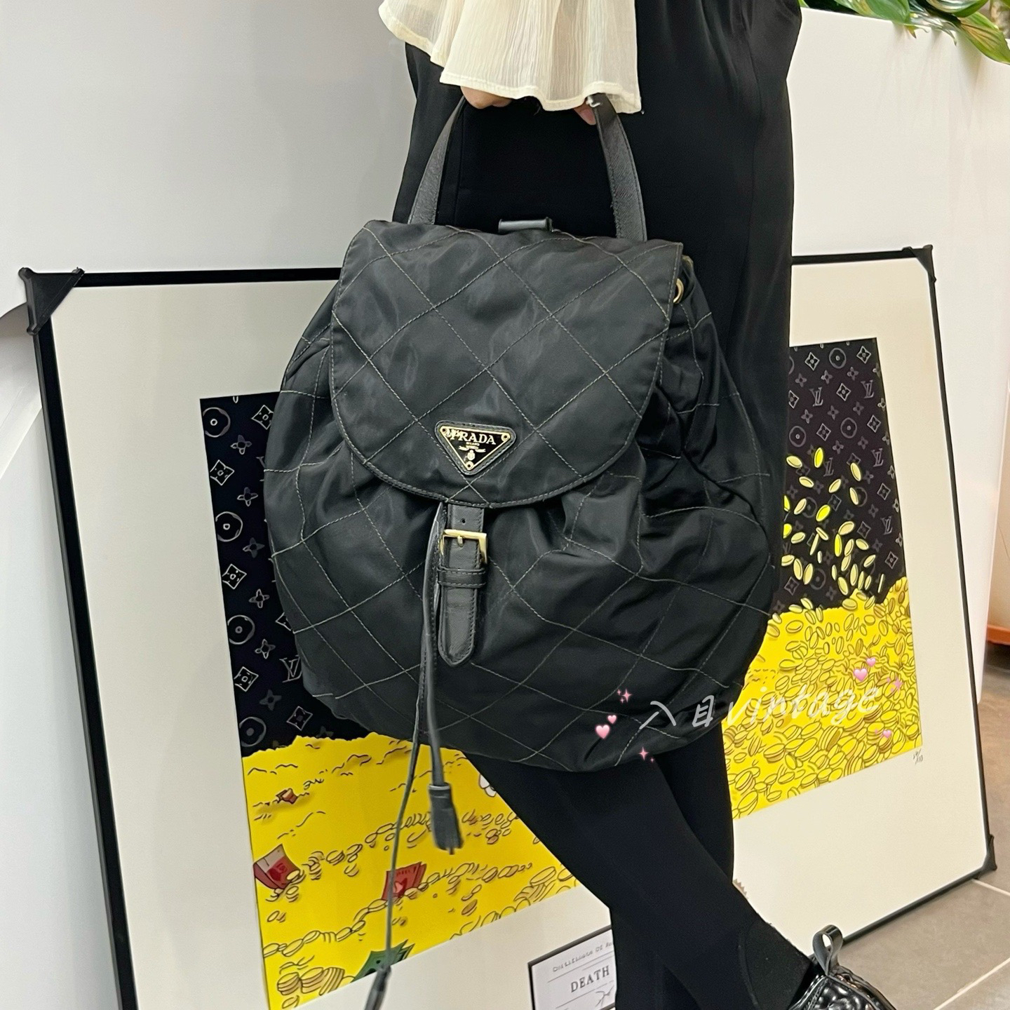 95新 Prada/普拉达 珍甄 降落伞双肩包 97037