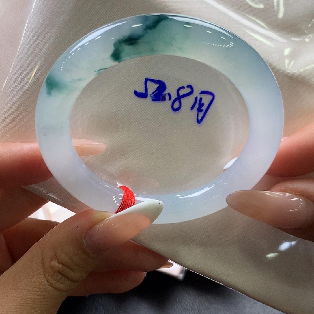 翡翠未镶嵌手镯（圆镯）7号强推