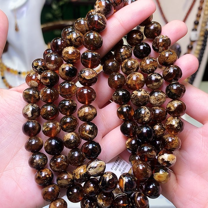 琥珀裸石未镶嵌琥珀琥珀11血底花蜡