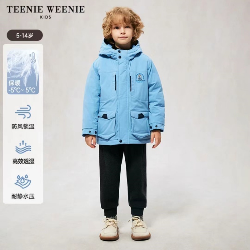 《奥莱》TeenieWeenie Kids小熊童装冬季熊芯炽暖羽绒服TKJD244T11K
