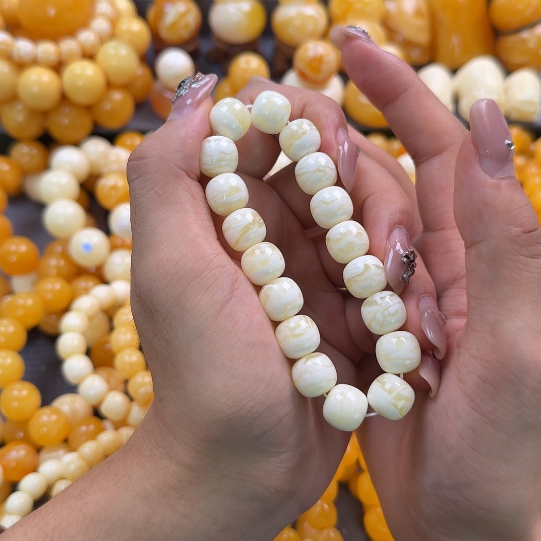 蜜蜡未镶嵌珠宝奇石同料12mm