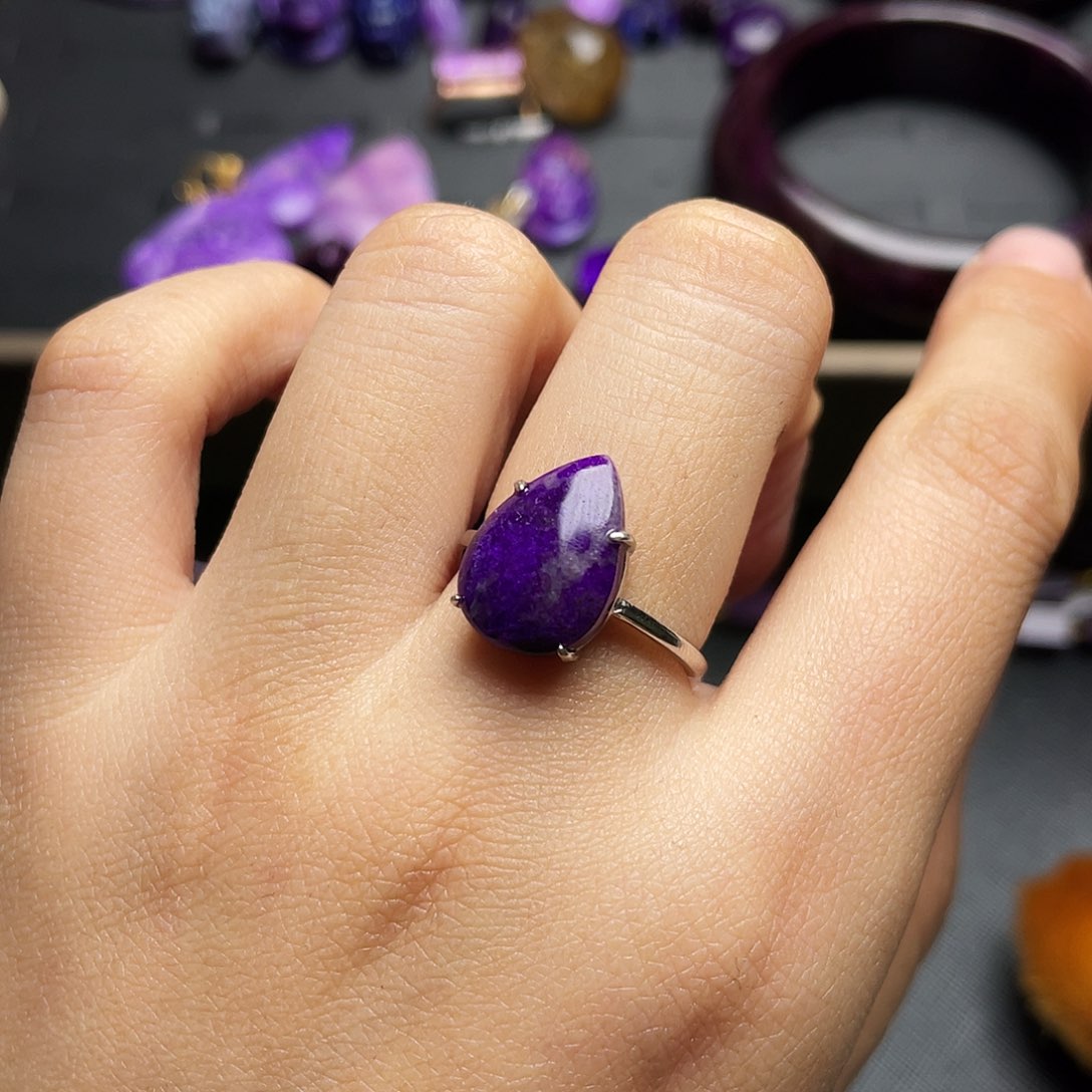 苏纪石（舒俱来）戒指银S925镶嵌