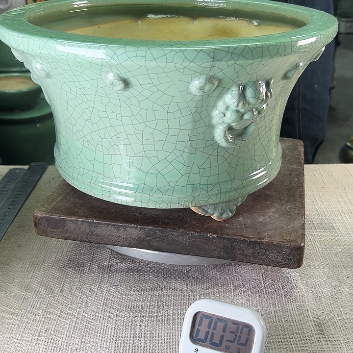 潮***方泳坤堂石湾花盆陶瓷