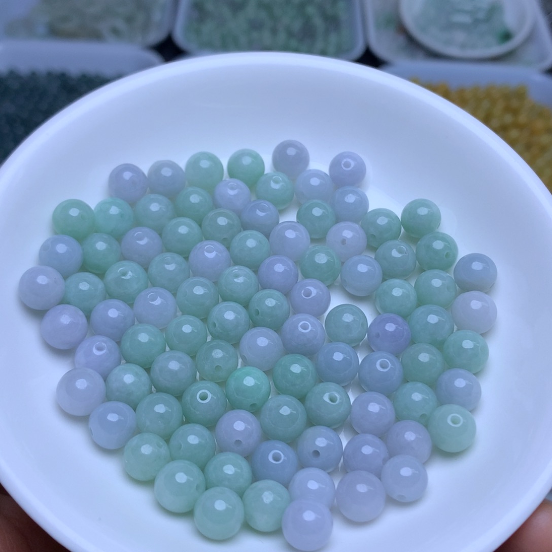 散珠翡翠卡7.4紫绿20个