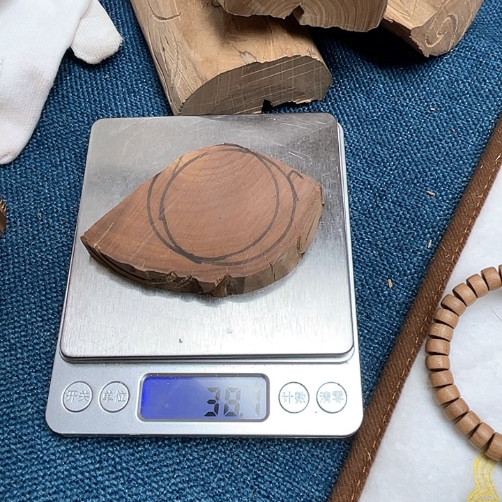 檀香木手串/手链奇*义印度老山檀香16号抛圆饼