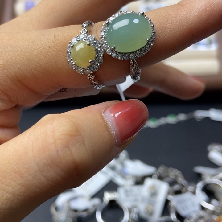 翡翠戒指合金戒指戒指