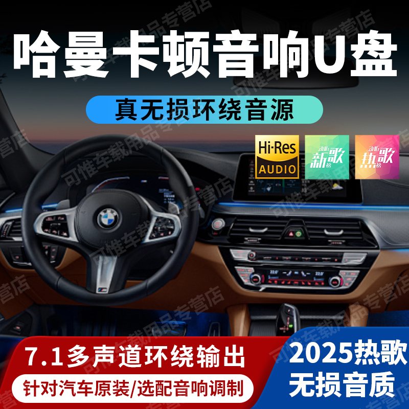 宝马专用车载U盘歌曲X7X5X3X1 5系7系3系哈曼卡顿WAV无损音乐优盘