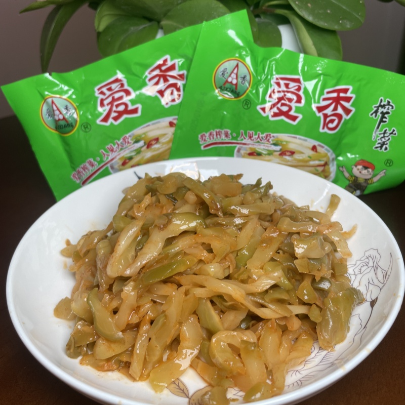 爱香榨菜丝 90gX10袋即食咸菜酱菜下饭菜榨菜腌菜小包袋脆口开