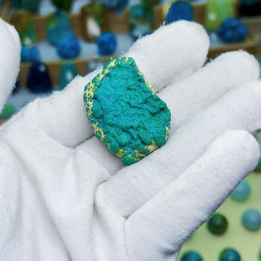 绿松石珠宝奇石未镶嵌一***t