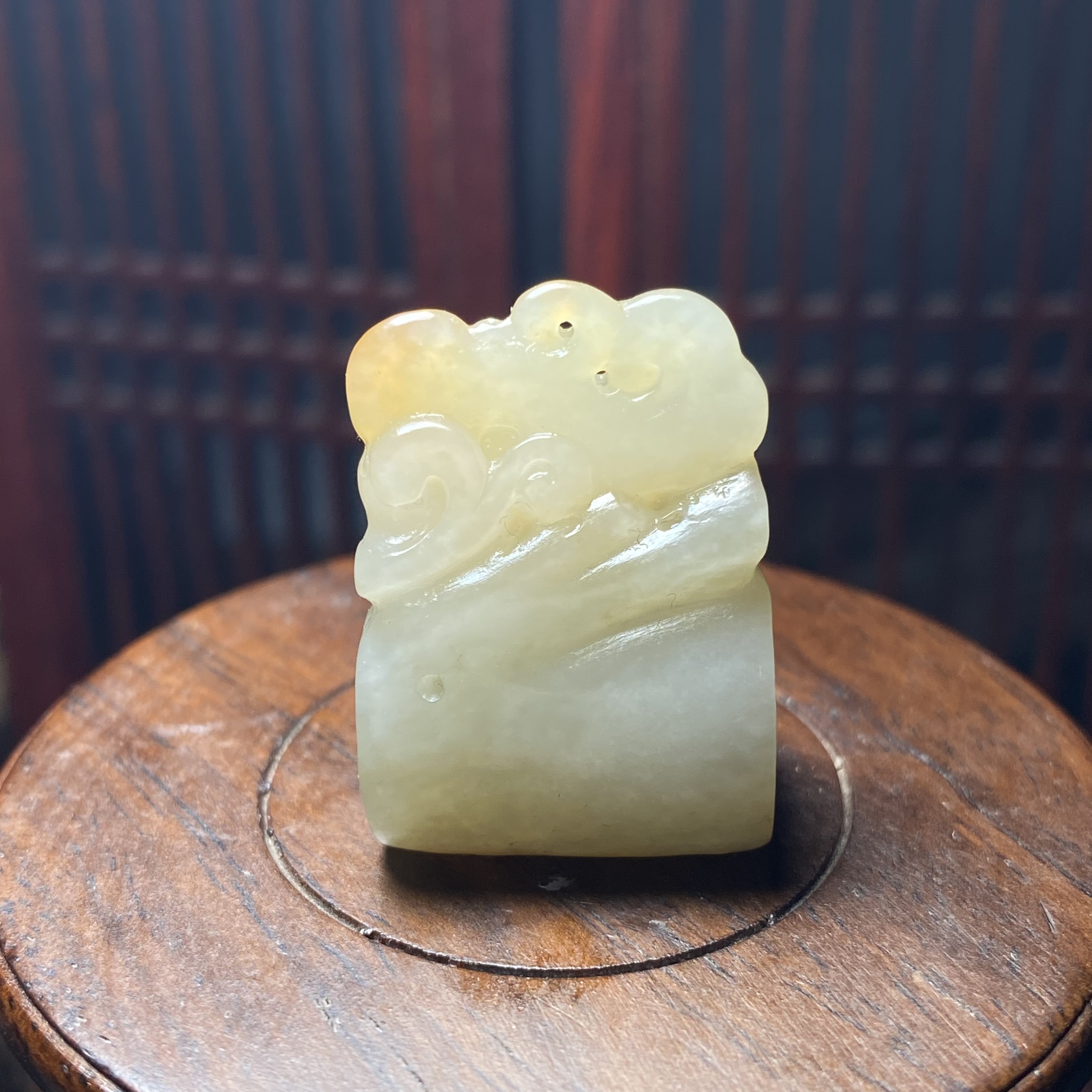 《鼠来宝》和田玉且末料11g长25.2mm 宽18.9mm厚13.1mm