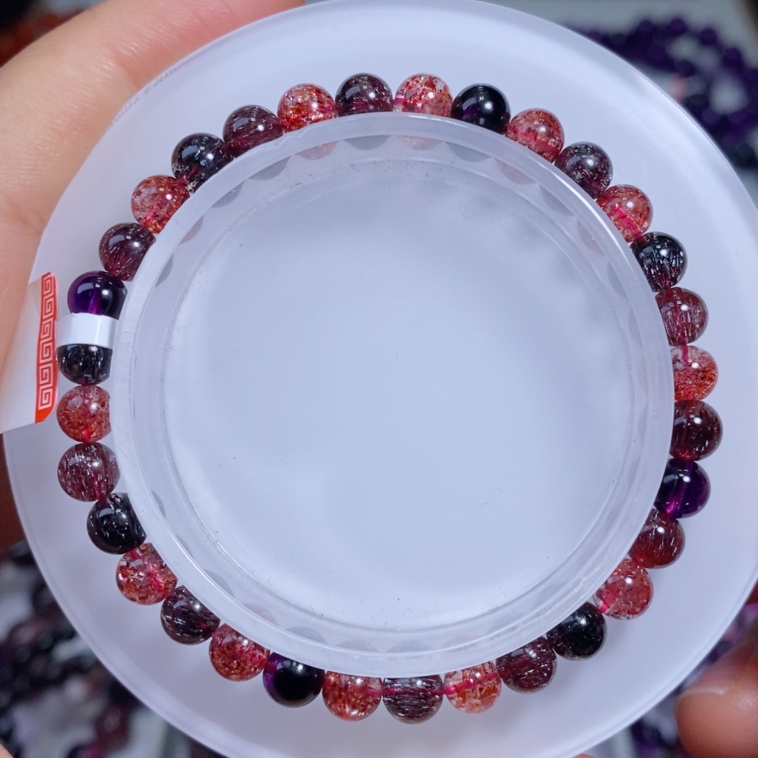 水晶手链未镶嵌黑加仑