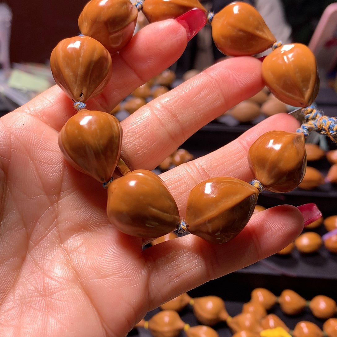 橄榄核手串/手链逸**过三花手串