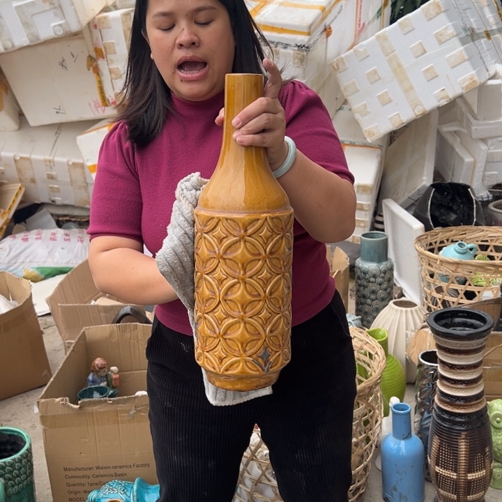 瓶高度45厘米口径5厘米微瑕捡漏