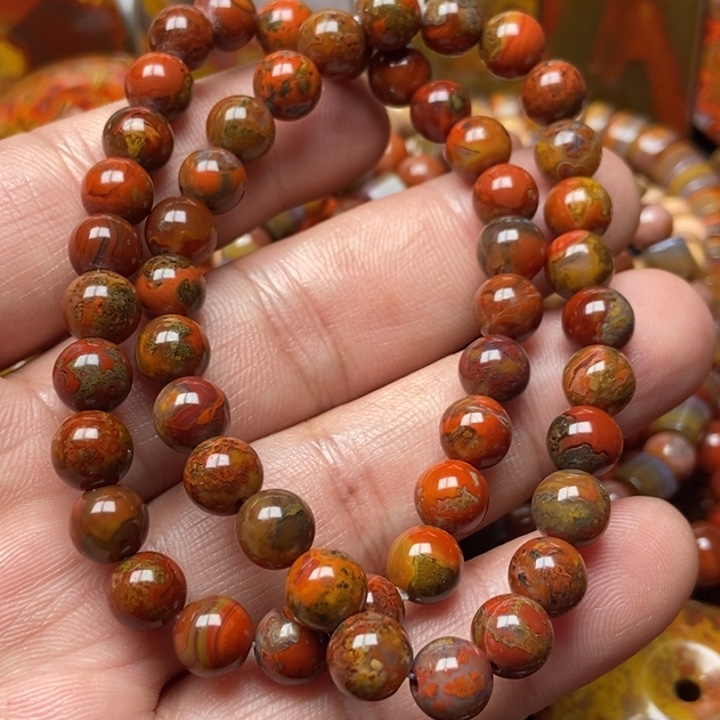 玛瑙/玉髓手串未镶嵌杨*