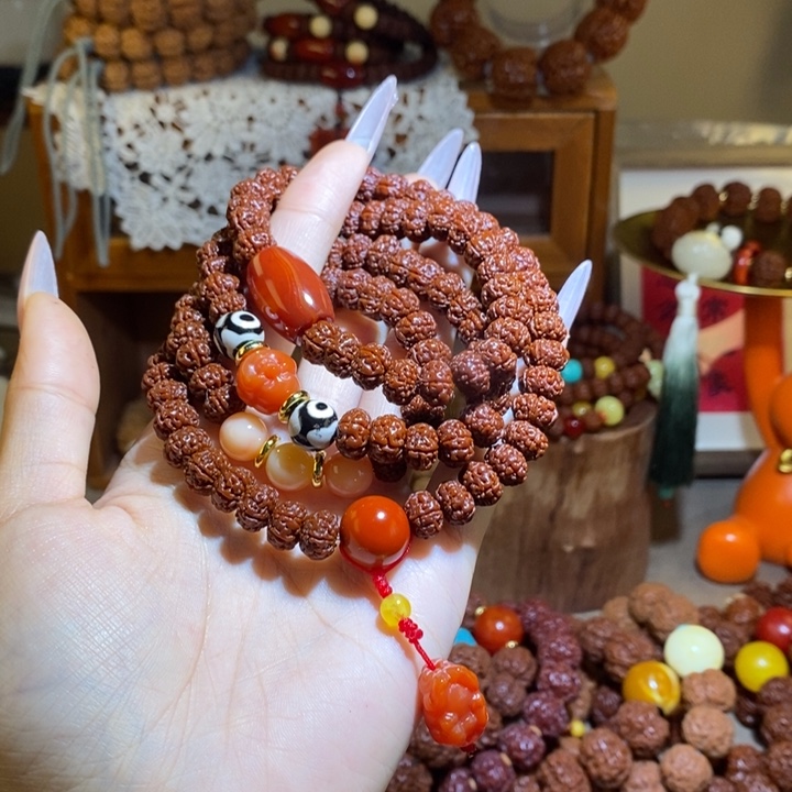 容***儿手串金刚菩提96玉华108颗原创树王