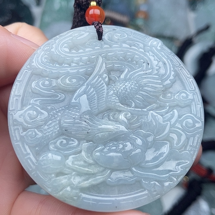 翡翠未镶嵌颈饰翡翠双面