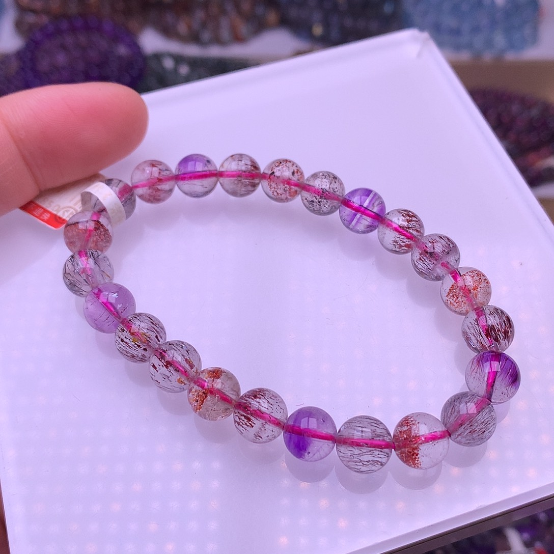 未镶嵌手链水晶8mm超七