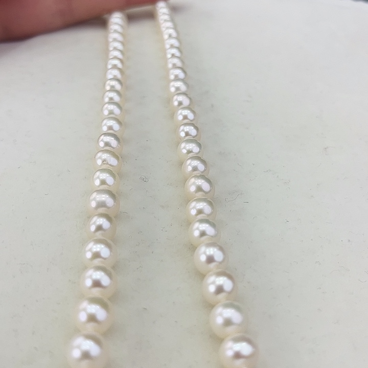 淡水珍珠颈饰银S925镶嵌卡6炫彩高品