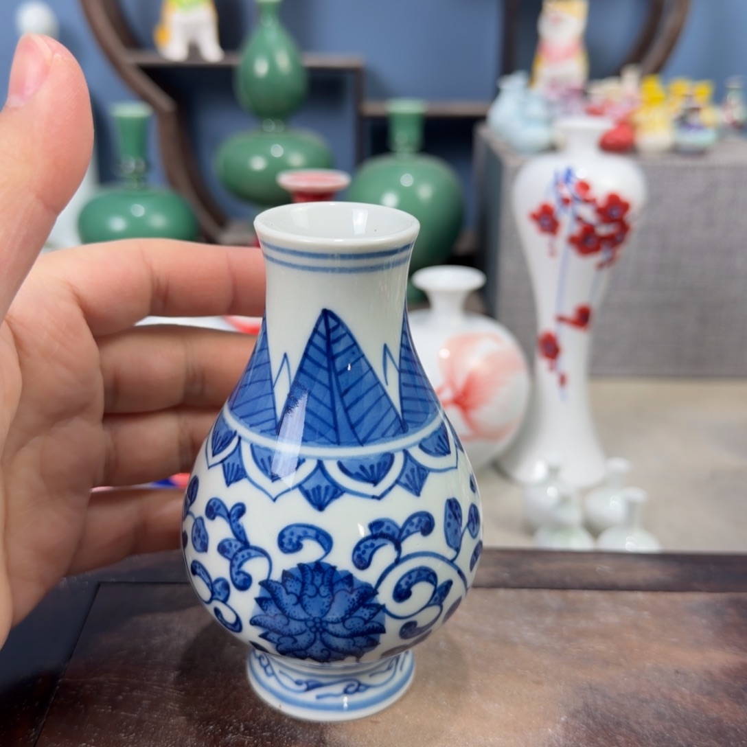 陶瓷手工小花器摆件
