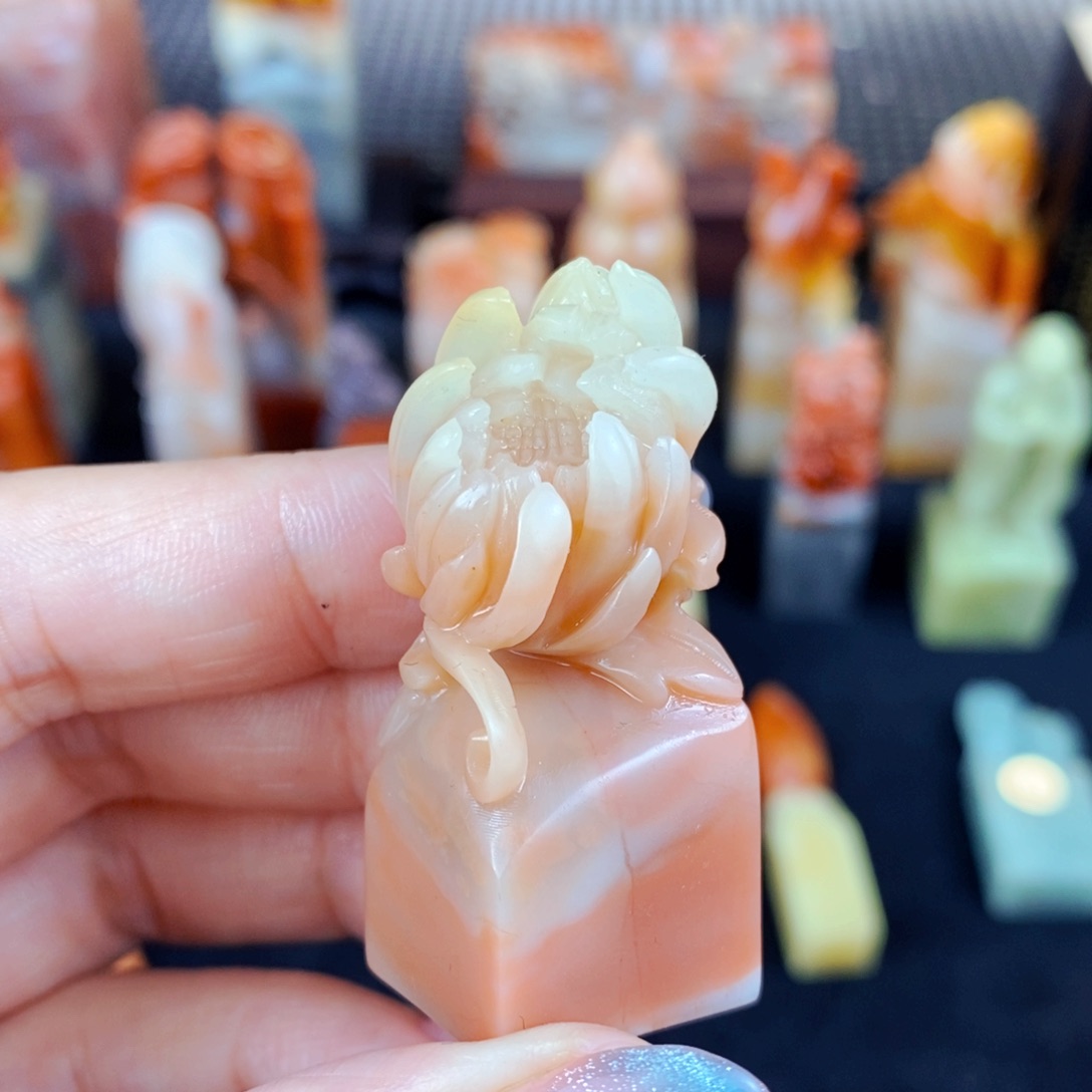 老挝石印石手工篆刻包邮包刻自定义内容