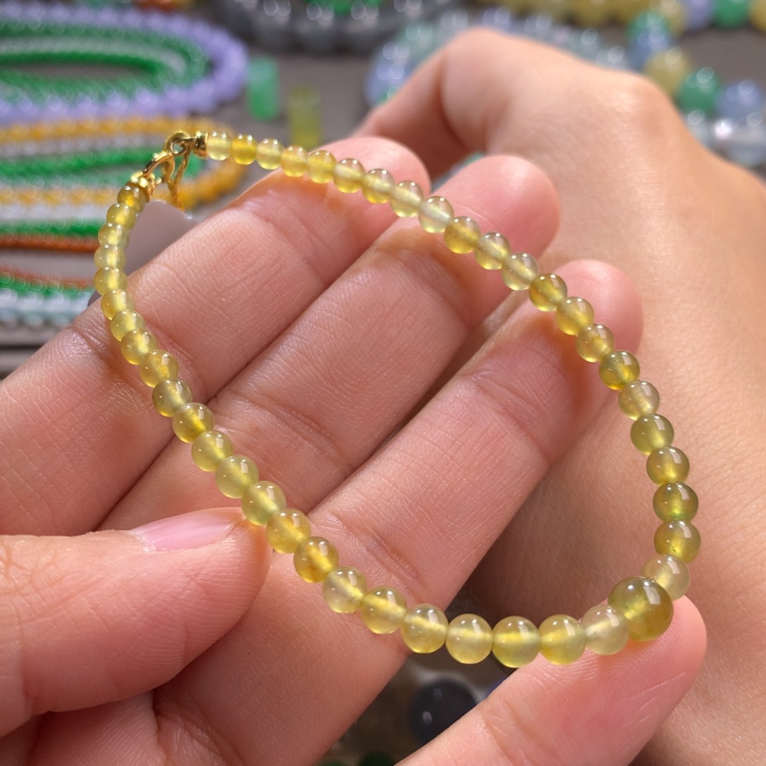 翡翠手链未镶嵌卡3.3～5.7