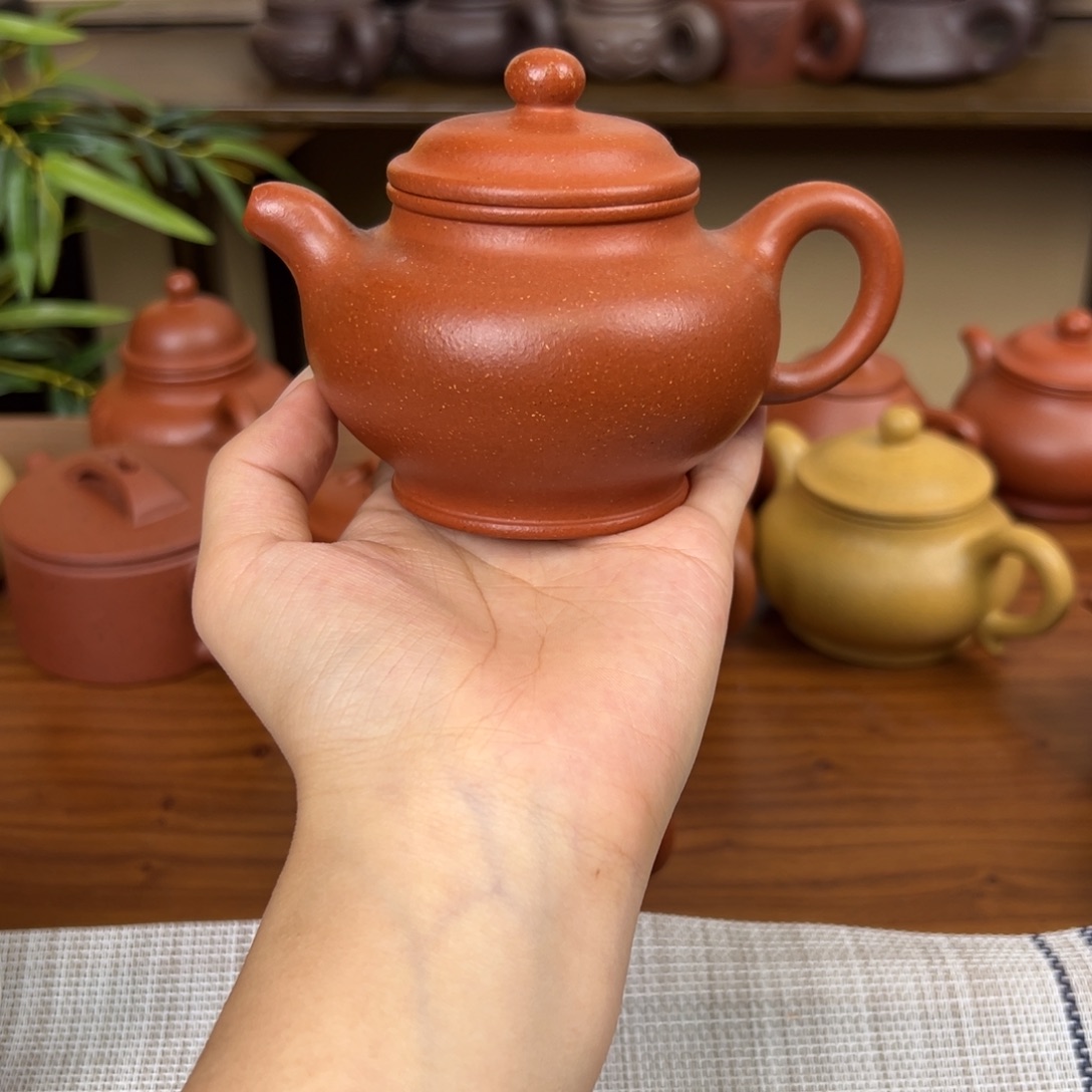 紫砂茶壶紫砂壶多只壶红降坡200cc