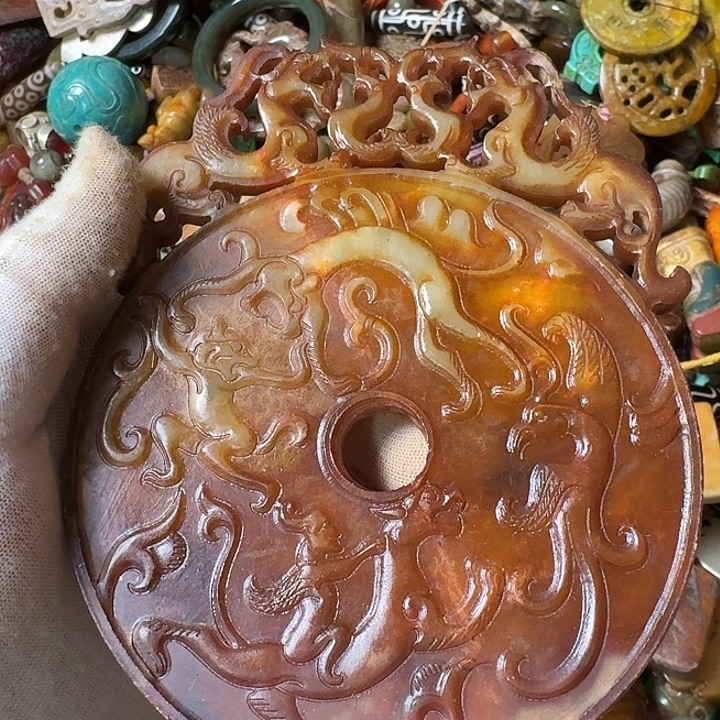 和田玉未镶嵌挂件