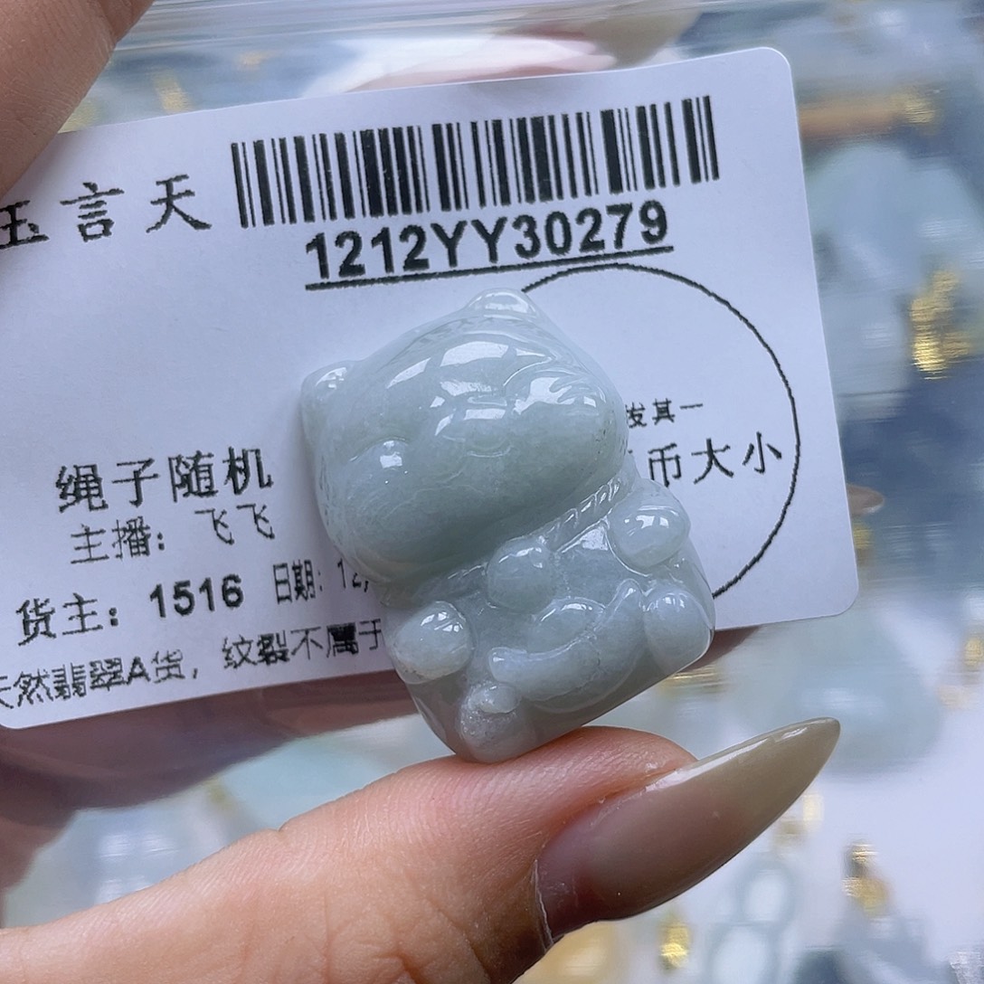 翡翠未镶嵌吊坠(不含链)