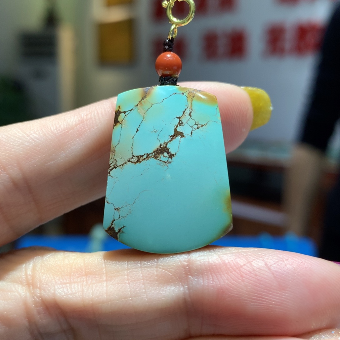 未镶嵌绿松石吊坠