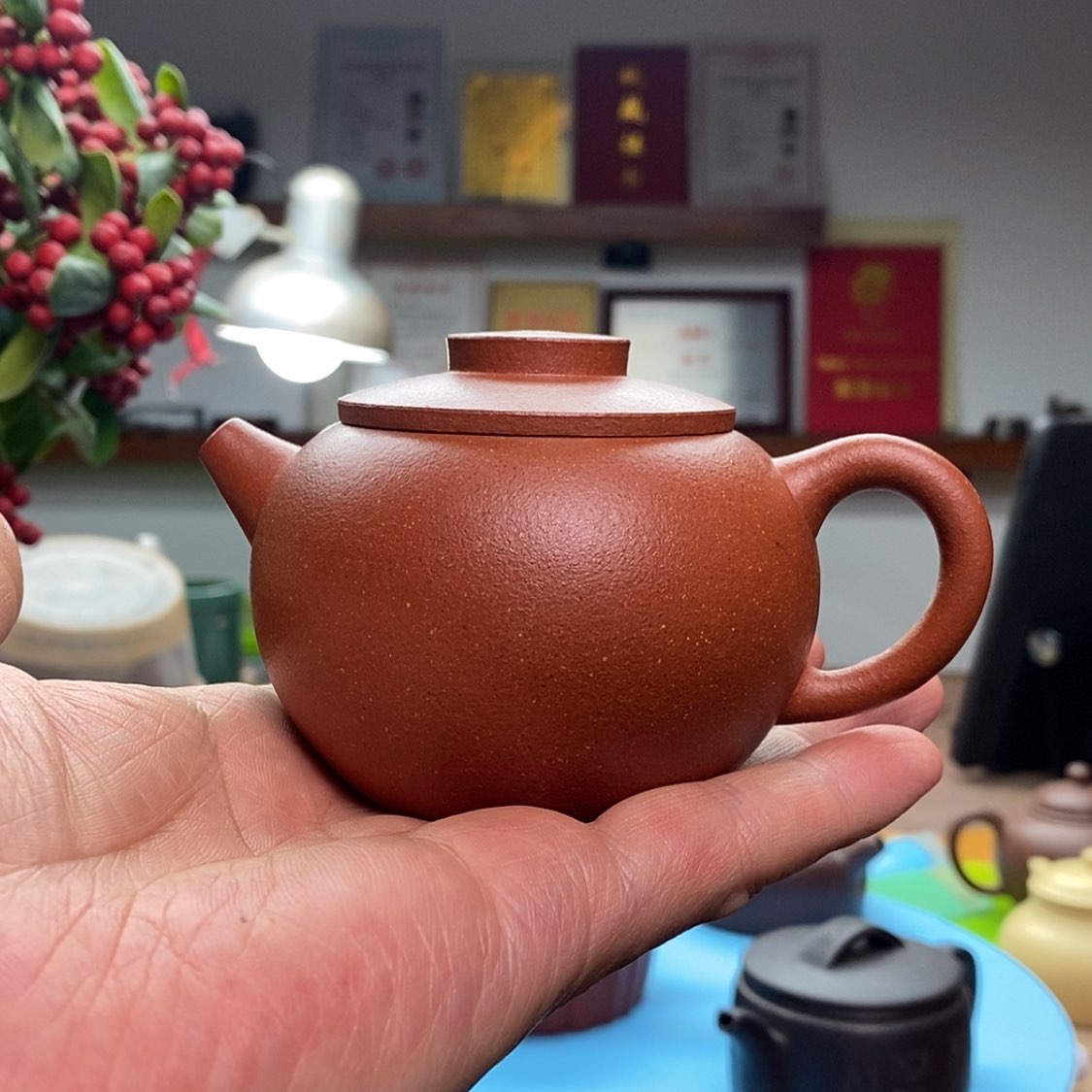 【闪购商品】茶壶紫泥巨轮珠:180CC裴佳文:国工