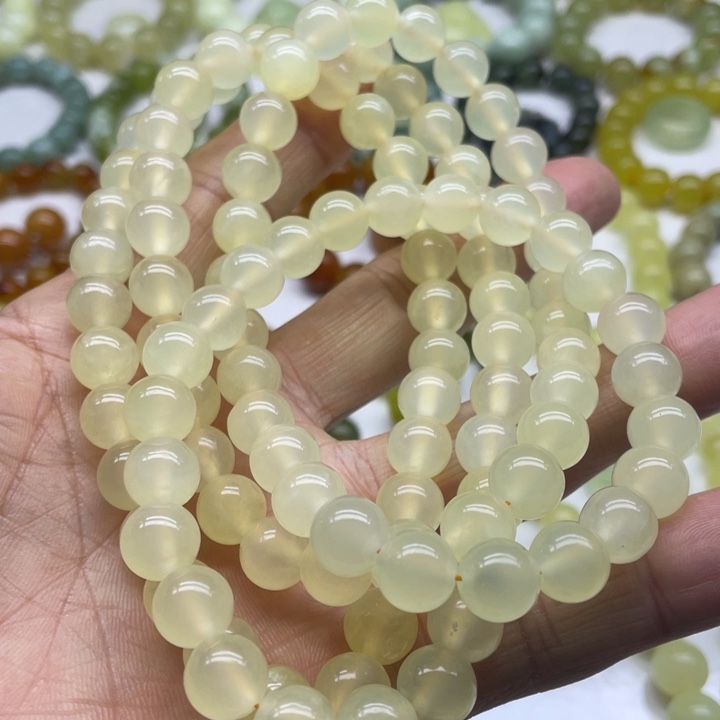 蛇纹石玉项链10未镶嵌