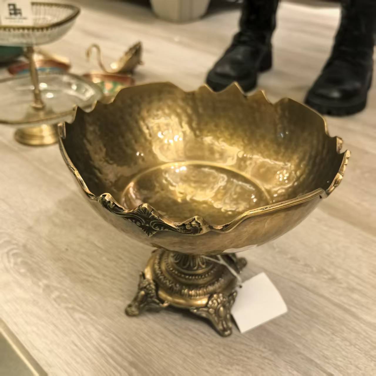 【欧美外单】4811711 黄铜果盆 